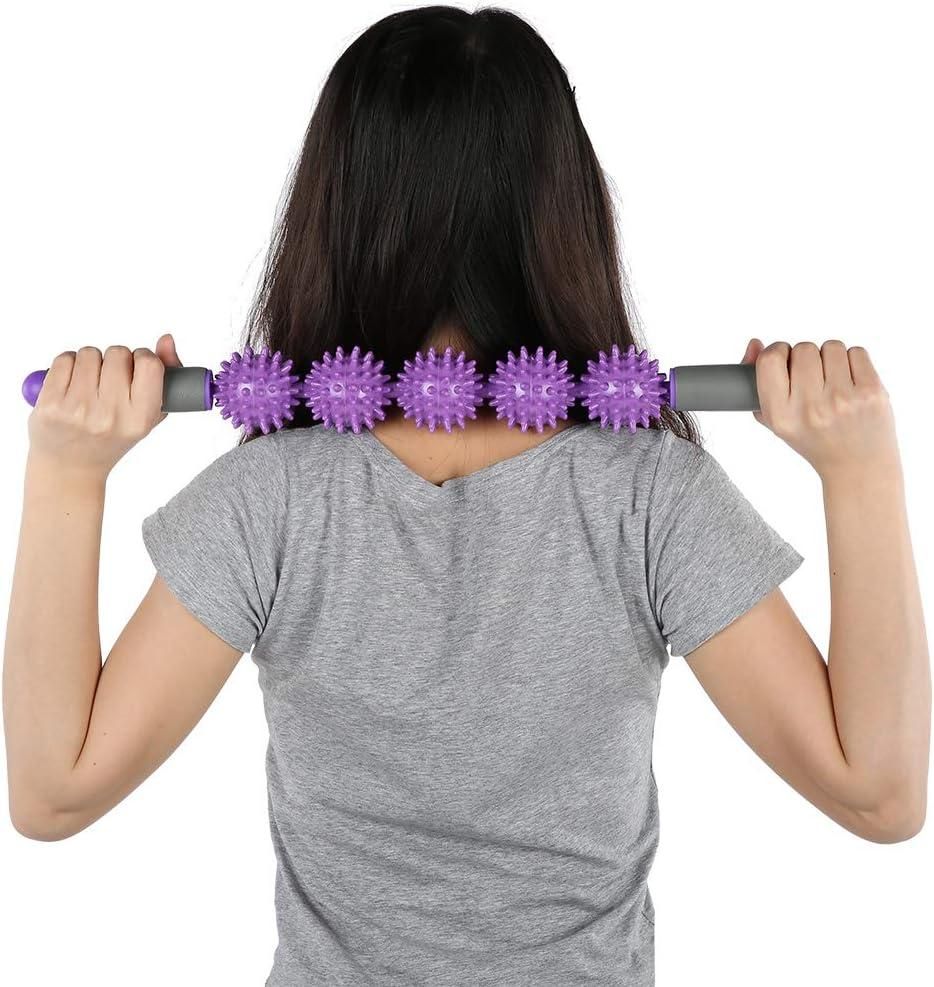 Back Massage StickRoller | Relieves Pain & Soreness from Shoulder, Neck, Back, Legs | Anti-Slip Grip