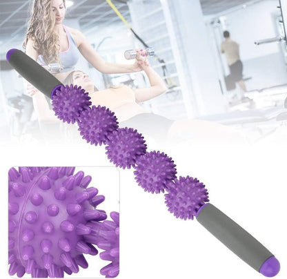 Back Massage StickRoller | Relieves Pain & Soreness from Shoulder, Neck, Back, Legs | Anti-Slip Grip