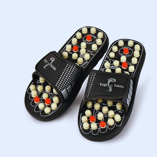 Acupressure and Magnetic Therapy Paduka Slippers for Full Body Blood Circulation | Foot Relaxer | For Men and Women