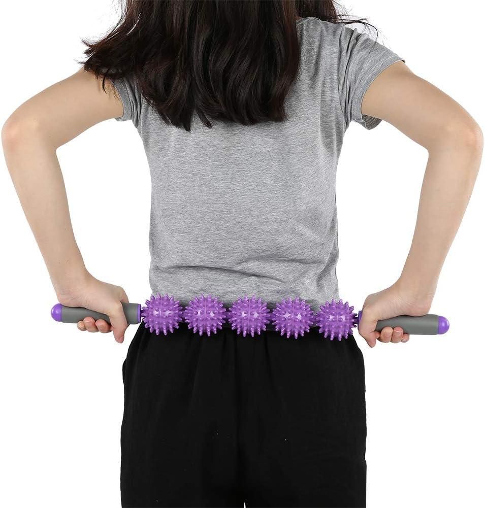 Back Massage StickRoller | Relieves Pain & Soreness from Shoulder, Neck, Back, Legs | Anti-Slip Grip