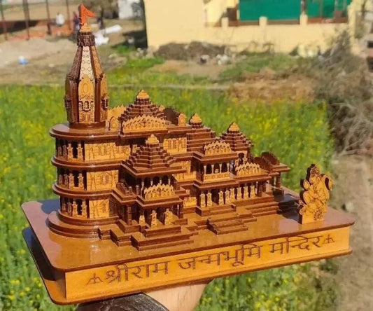 Shri Ram Mandir Ayodhya 3D Wooden Temple 🛕